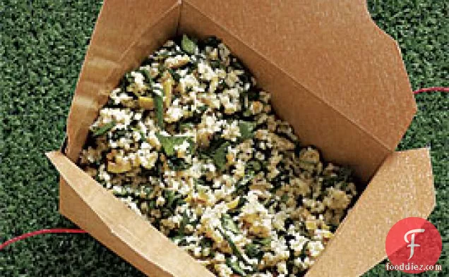Bulgur Salad With Wilted Chard And Green Olives