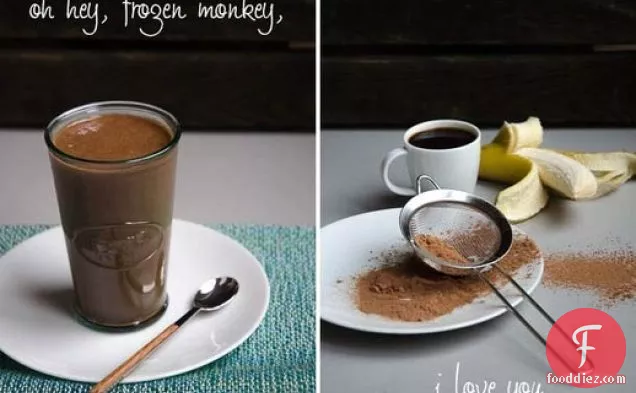 फ्रोजन मंकी ' कॉफी चॉकलेट बनाना स्मूदी