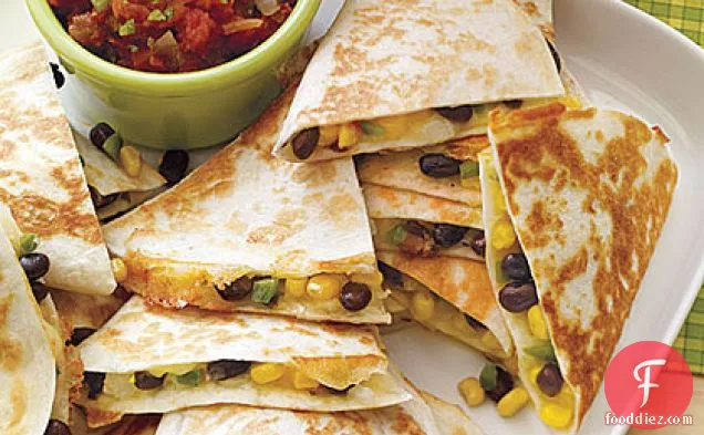 Cheesy Corn-and-Black-Bean Quesadillas