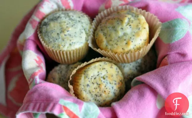 Lemon Poppy Seed Yogurt Muffins