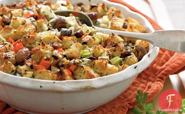 Sourdough Stuffing with Roasted Chestnuts