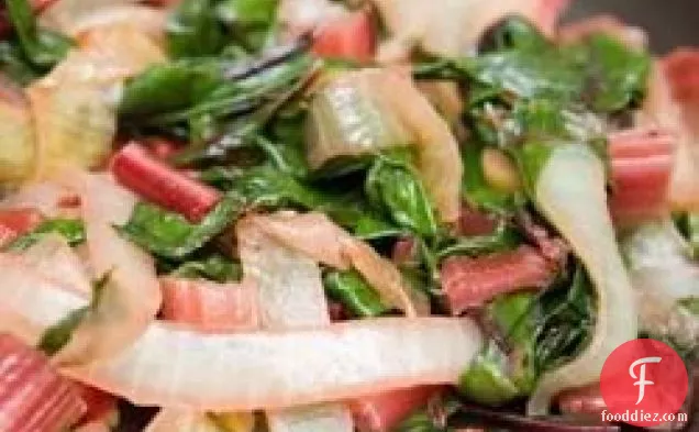 Red Chard and Caramelized Onions