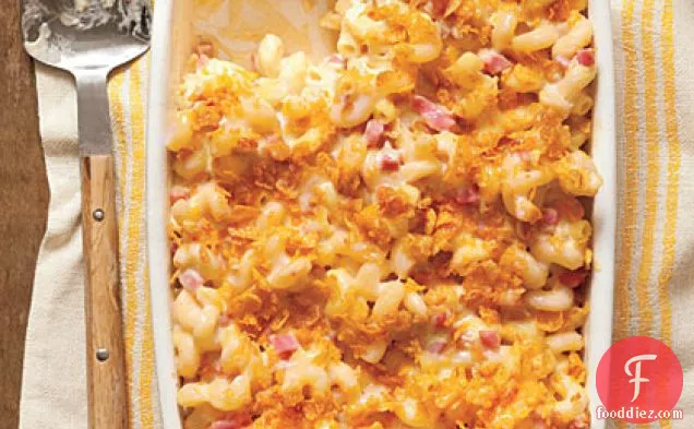 बेक्ड स्मोकिन मैकरोनी और पनीर