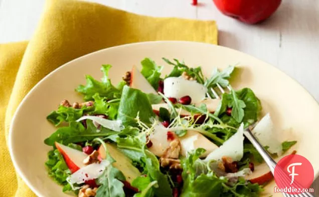 Pear and Manchego Salad with Walnut Dressing