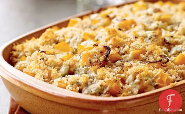 Butternut Squash Gratin with Blue Cheese and Sage