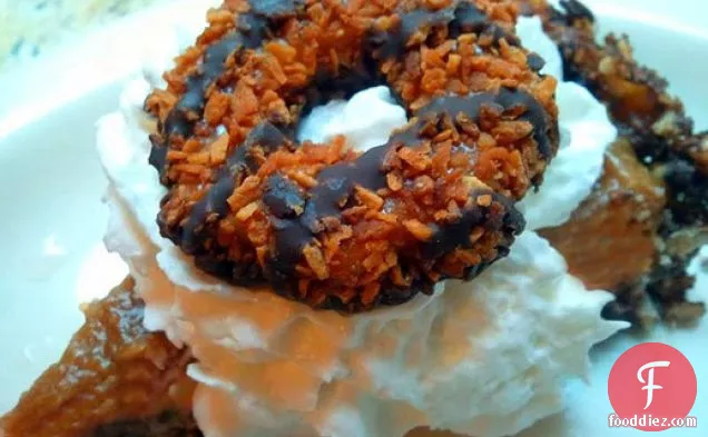 Chocolate Pudding Pie in a Samoas Cookie Crust