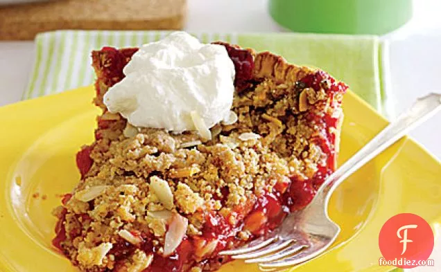Sour-Cherry-Almond Crumb Pie