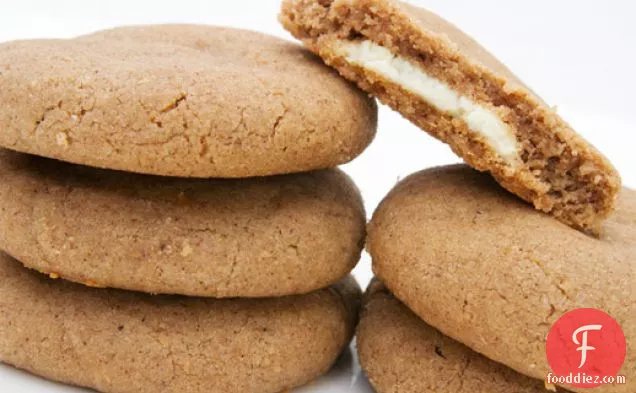 White Chocolate-Filled Biscoff Cookies