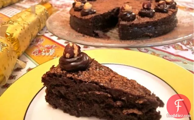 Flourless Nutella Chocolate Torte