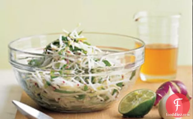 Kohlrabi-and-turnip Slaw