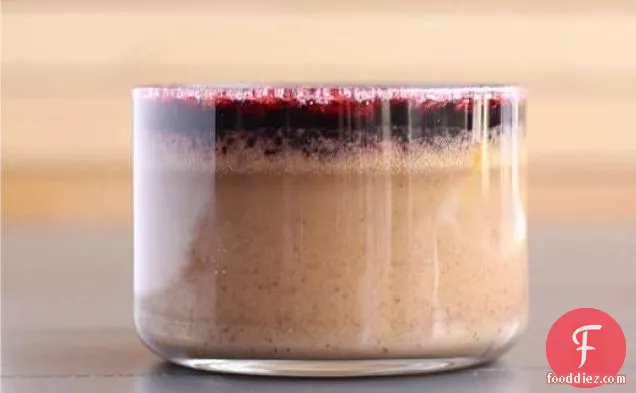 Peanut Butter Pot de Crème with Red Wine Suicide