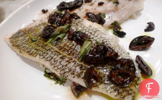 Cook the Book: Roasted Blackfish with Olives and Sage