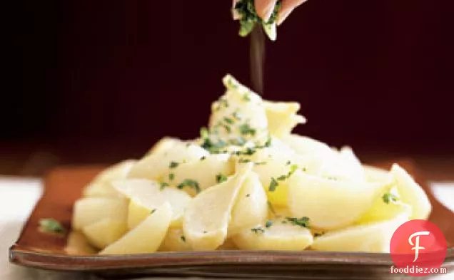 Glazed Turnips with Scallions and Parsley