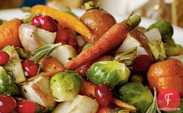 Cranberry Roasted Winter Vegetables