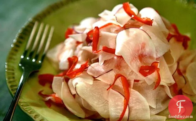 Turnip And Red Pepper Salad
