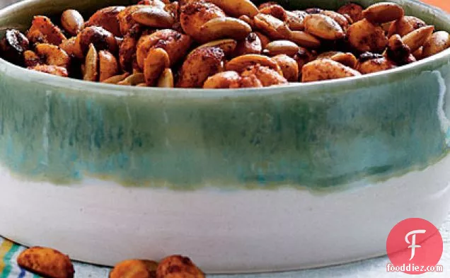 Spicy Roasted Chile Peanuts and Pepitas