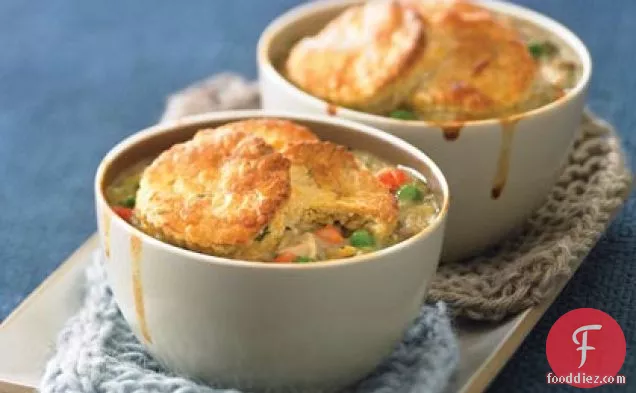 Biscuit-topped Chicken Potpies