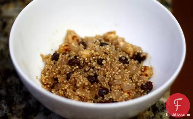 Dinner Tonight: Quinoa 'Risotto' with Toasted Hazelnuts and Dried Currants