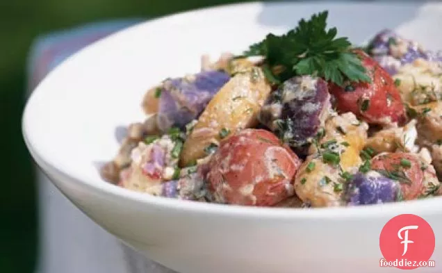 Red, White, and Blue Potato Salad