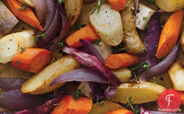 Aromatic Roasted Root Vegetables