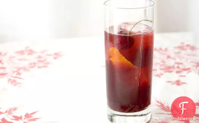Drinking in Season: Lillet Rouge and Cherry Cocktail