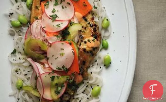 Vietnamese-Inspired Sweet & Spicy Catfish with Pickled Vegetables