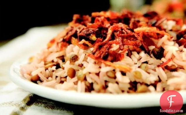 Mejadra, Rice with Lentils