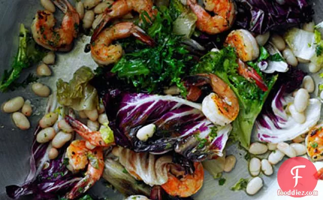Shrimp and White Bean Salad with Lemon Dressing