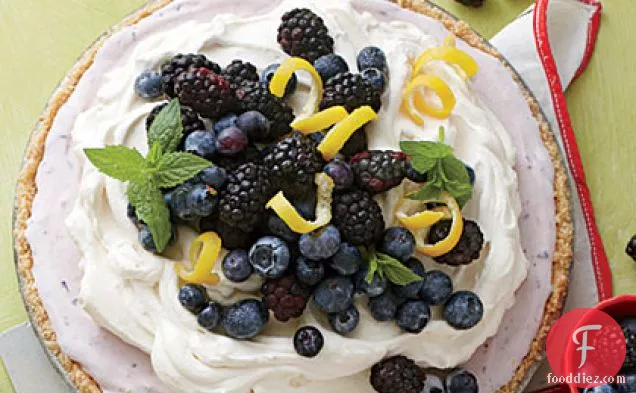 Blueberry-Cheesecake Ice-Cream Pie