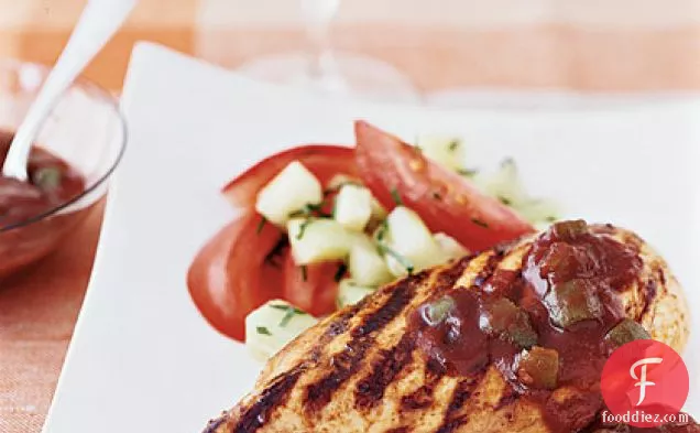 स्पीडी बीबीक्यू सॉस के साथ ग्रिल्ड चिकन