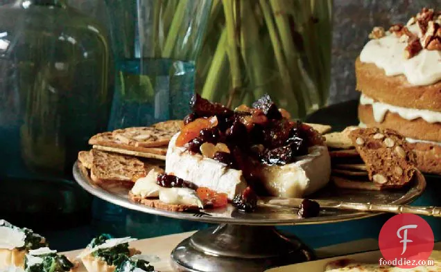 Brie with Jeweled Fruit Compote