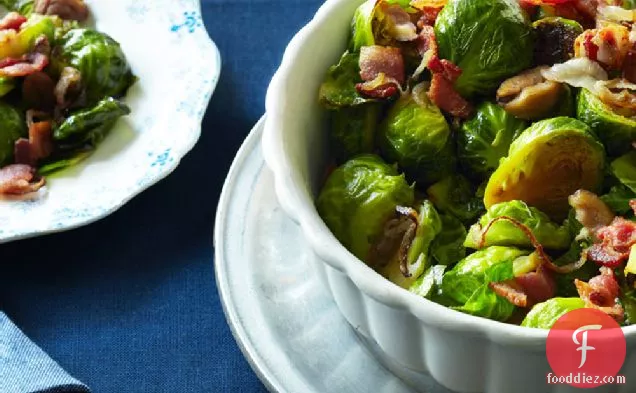 Brussels Sprouts with Chestnuts and Bacon