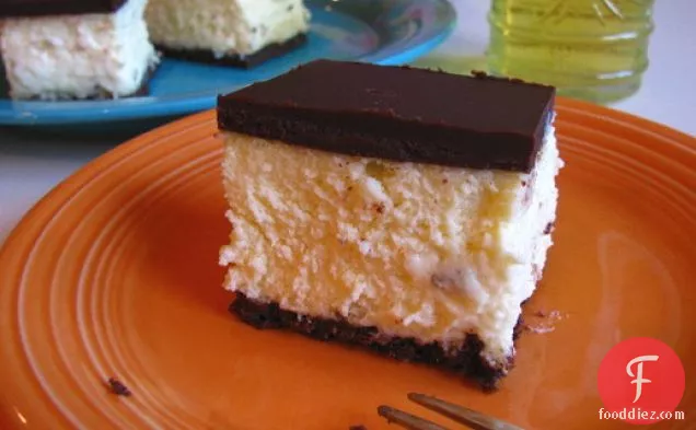 Spirited Cooking: Orangecello Chocolate Cheesecake Squares