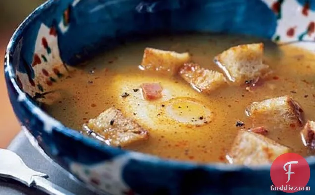 Sopa de Ajo Castellana (Castilian Garlic Soup)