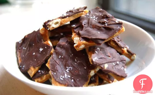 Chocolate-Covered Pretzel Toffee