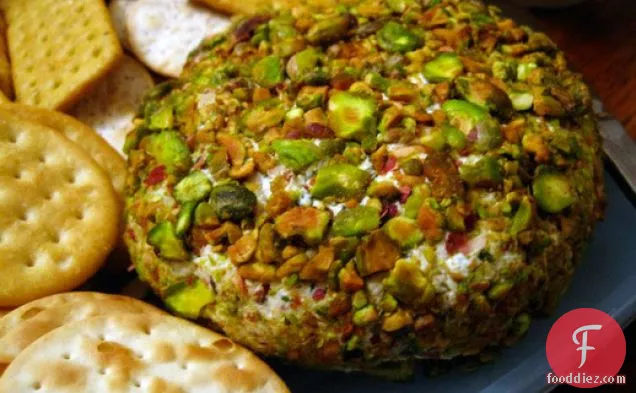 Cook the Book: Cheese Ball with Cumin, Mint, and Pistachios