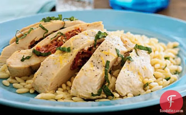 Feta, Herb, and Sun-Dried Tomato-Stuffed Chicken