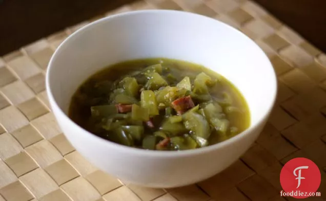 Dinner Tonight: Green Tomato Soup with Black Forest Ham