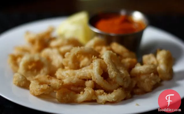 Dinner Tonight: Fried Squid with Marinara Sauce