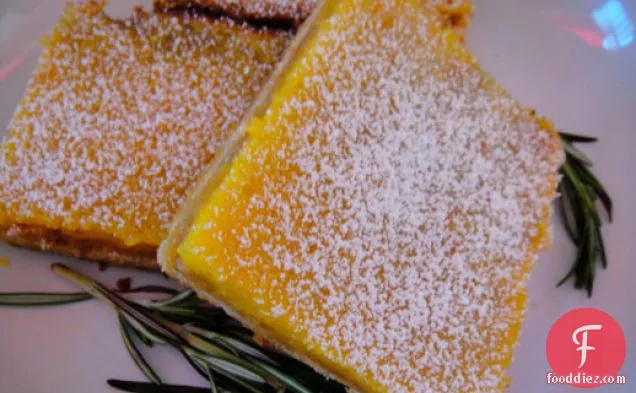Cook the Book: Lemon Curd Squares with Rosemary