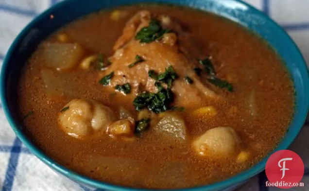 डिनर टुनाइट: मासा पकौड़ी के साथ एंको चिकन सूप