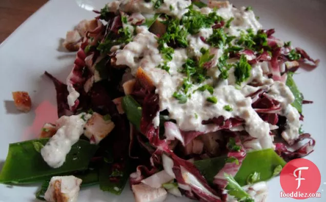 Cook the Book: Radicchio, Turkey, and Snow Pea Salad