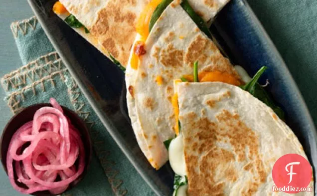 Sweet Potato and Spinach Quesadillas