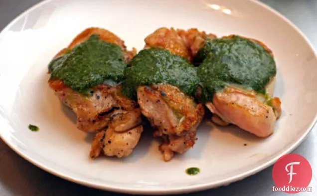 Dinner Tonight: Grilled Chicken with Herb Sauce