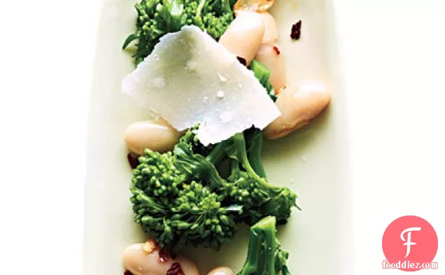 Broccoli Rabe with White Beans and Parmesan