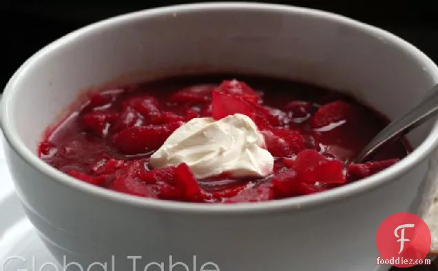 Borshch Soup From Belarus (beet Soup With Potatoes)