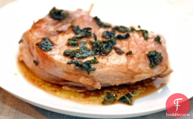 Dinner Tonight: Pork Chops with Sage and Balsamic