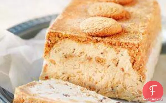 Almond Toffee Ice Cream Loaf
