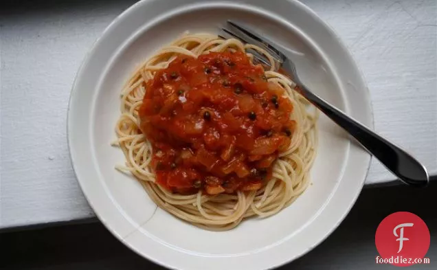 Mediterranean Catfish Spaghetti