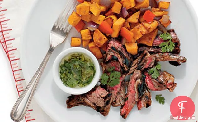 पैन-सियर स्कर्ट स्टेक